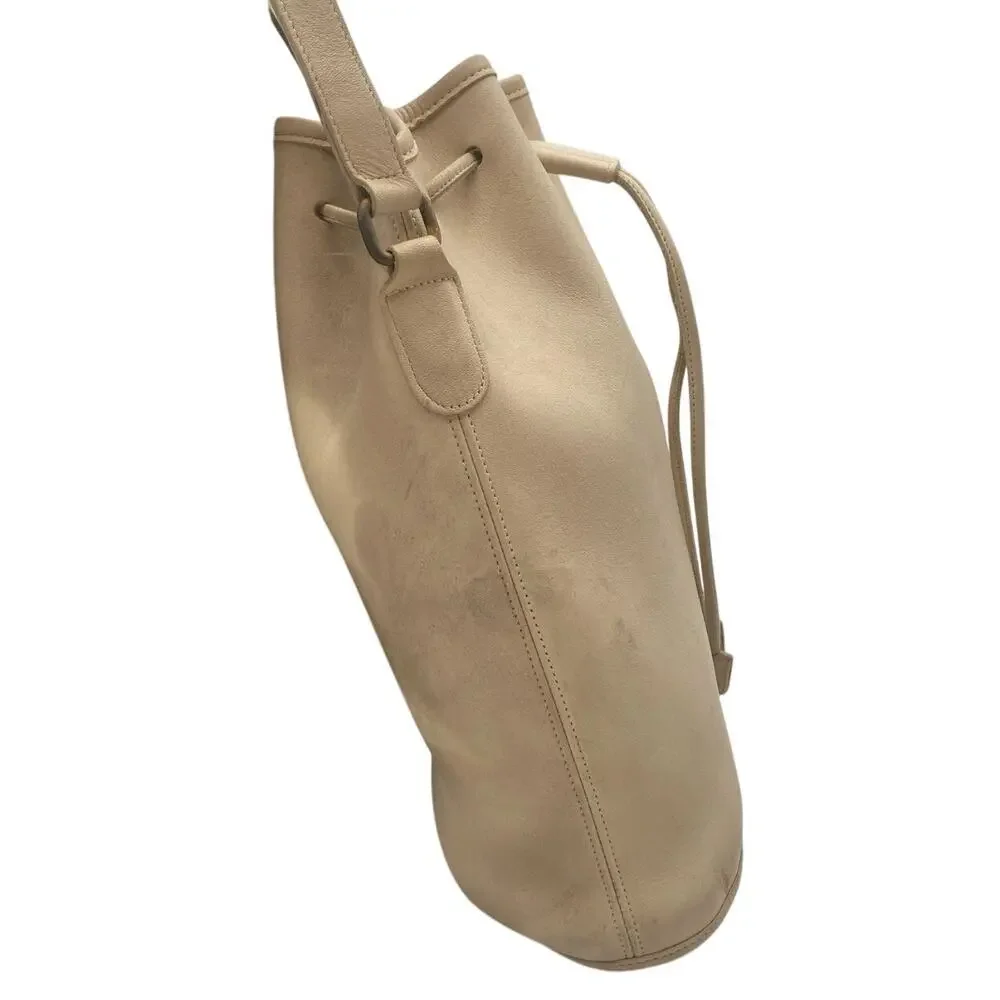 Women’s Coach 9946‎ Nicholas Glove-Tanned Leather Bucket Bag Beige USA RARE